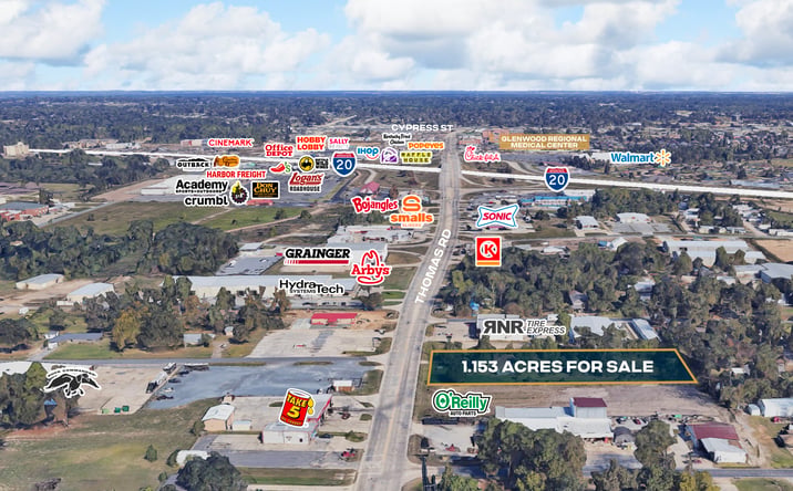 Pictures of Land property located at 801 Thomas Road, West Monroe, LA 71292 for sales - image #1