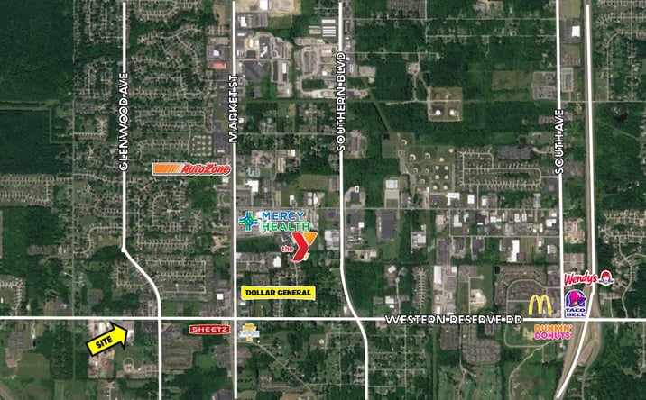Pictures of Retail property located at 1135 W Western Reserve Rd, Poland, OH 44514 for sales - image #1