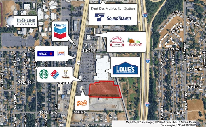Pictures of Land property located at 24250 Pacific Hwy S, Kent, WA 98032 for sales - image #1