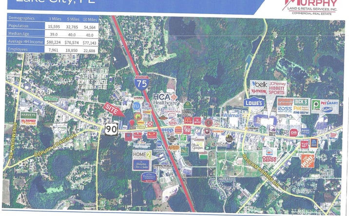 Pictures of Land property located at 75 U.S. 90, Lake City, FL 32055 for sales - image #1