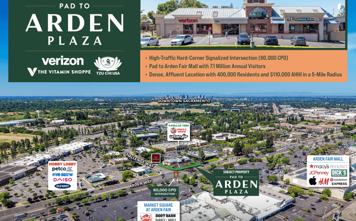 Pictures of Retail property located at 1740 Arden Way, Sacramento, CA 95815 for sales - image #1