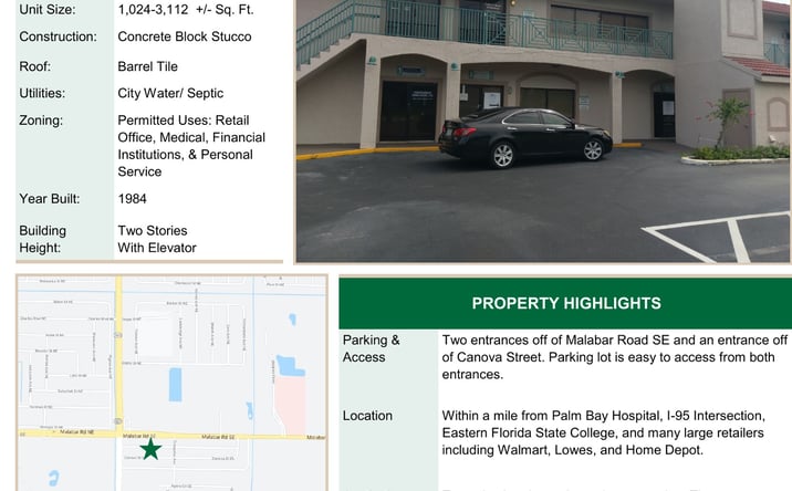 Pictures of Office property located at 1326 Malabar Road SE, Palm Bay, FL 32907 for sales - image #1