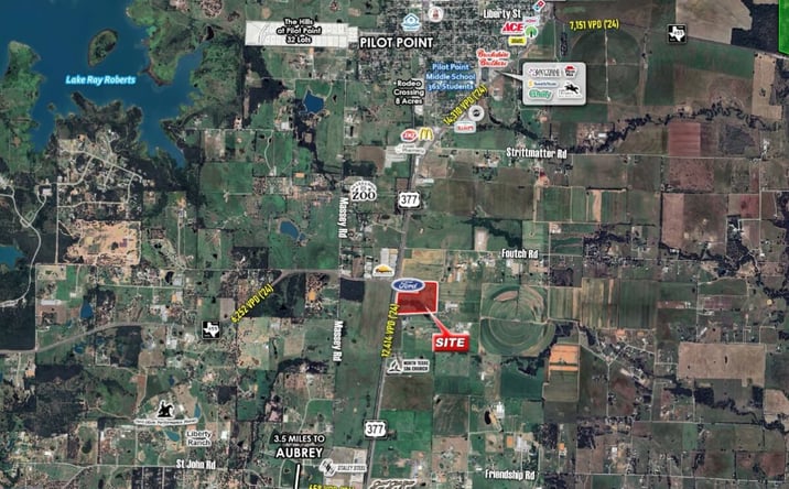 Pictures of Land property located at SEQ US-377 & FM-455, Pilot Point, TX 75098 for sales - image #1