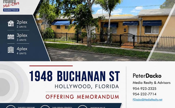 Pictures of Multifamily property located at 615 N 20th Avenue, Hollywood, FL 33020 for sales - image #1
