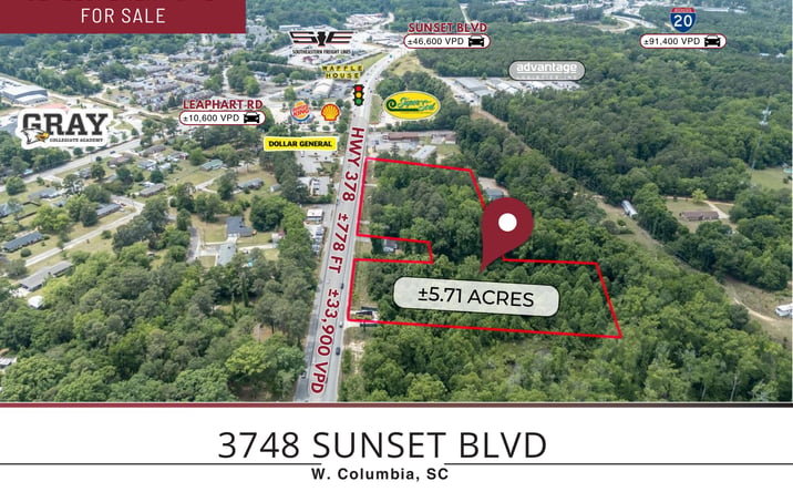 Pictures of Land property located at 3748 Sunset Blvd, West Columbia, SC 29169 for sales - image #1