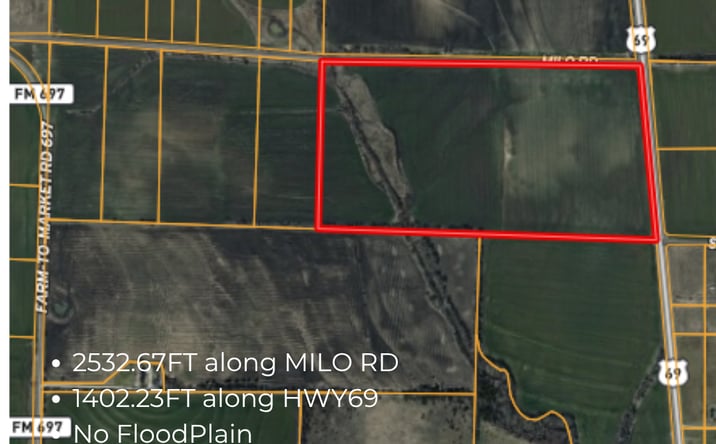 Pictures of Land property located at Us Hwy 69, Whitewright, TX 75491 for sales - image #1