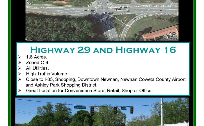 Pictures of Land property located at US 29 and Ga Hwy 16 (I-85), Atlanta, GA 30263 for sales - image #1