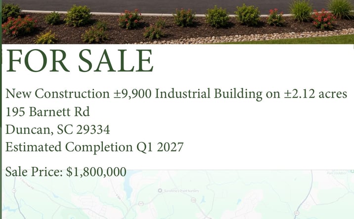 Pictures of Industrial property located at 195 Barnett Rd, Duncan, SC 29334 for sales - image #1
