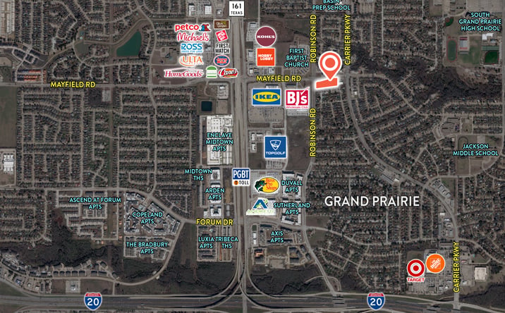 Pictures of Land property located at SEC Mayfield Rd & Robinson Rd, Grand Prairie, TX 75052 for sales - image #1
