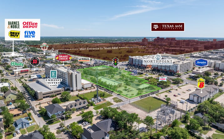 Pictures of Land, Mixed Use property located at 111 University Drive East, College Station, TX 77840-5904 for sales - image #1