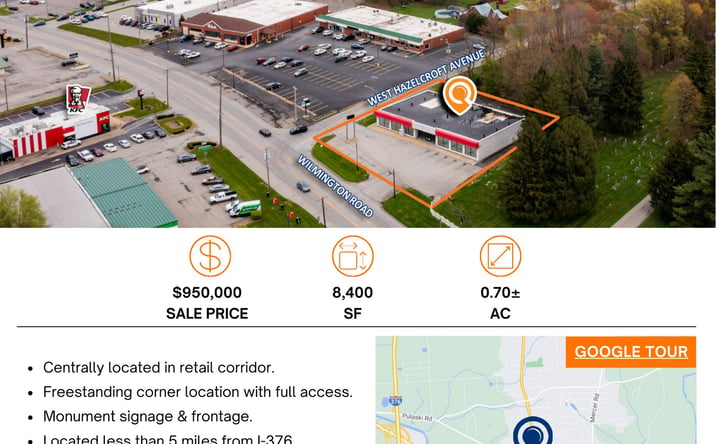 Pictures of Retail property located at 2400 Wilmington Road, New Castle, PA 16105 for sales - image #1