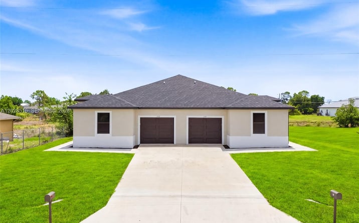 Pictures of Multifamily property located at 225/227 Hightower AVE S, Lehigh Acres, FL 33973 for sales - image #1