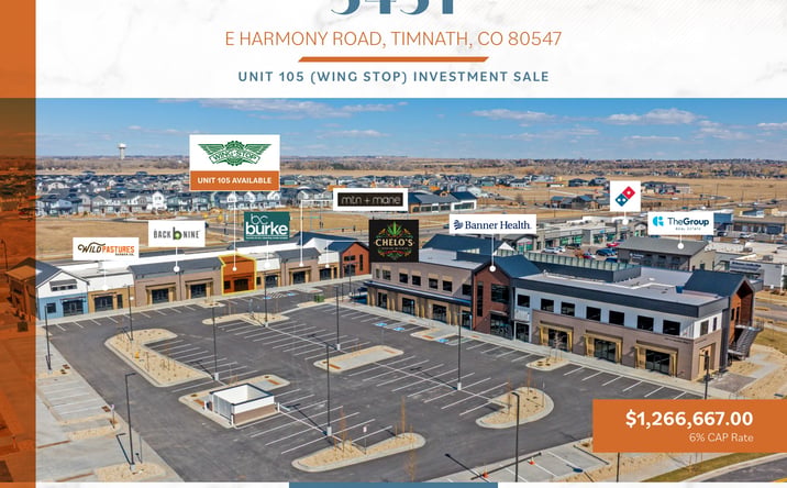 Pictures of Retail property located at 5451 East Harmony Road, Unit 105, Timnath, CO 80547 for sales - image #1