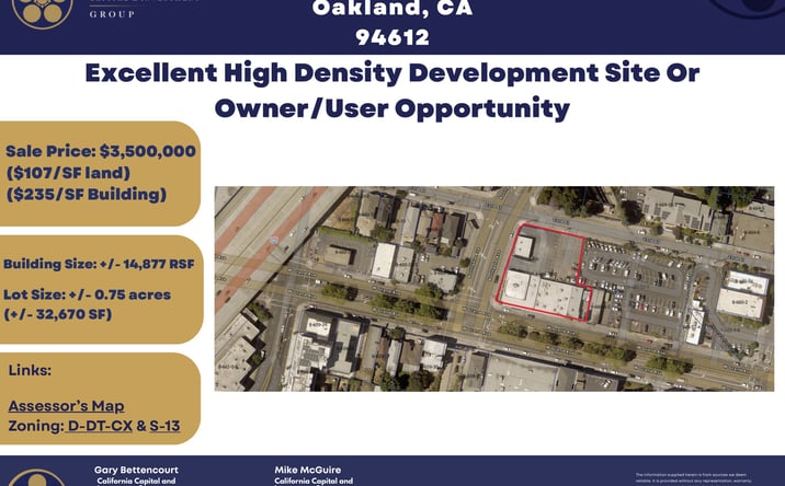 Pictures of Land, Retail property located at 556 W Grand Ave, Oakland, CA 94612 for sales - image #1