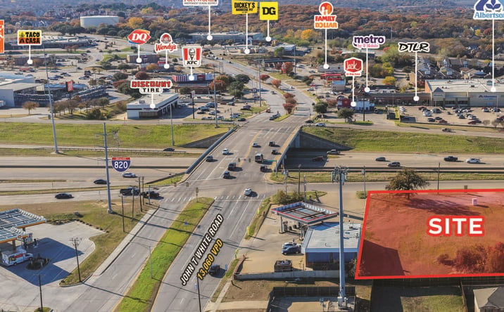 Pictures of Retail, Land property located at NEC JOHN T WHITE RD & E LOOP 820, Fort Worth, TX 76120 for sales - image #1