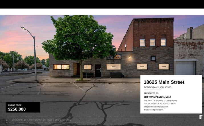 Pictures of Retail, Mixed Use, Business for Sale property located at 18625 Main Street, Tontogany, OH 43565 for sales - image #1