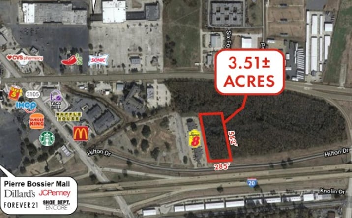 Pictures of Land property located at 3000 Block of Hilton Drive, Bossier City, LA 71111 for sales - image #1
