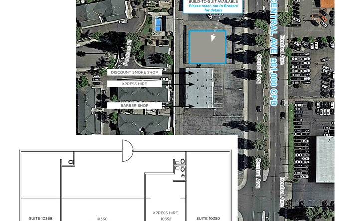 Pictures of Retail property located at 10340-10368 Central Ave, Montclair, CA 91763 for sales - image #1