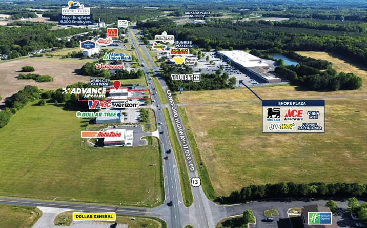 Pictures of Retail property located at 3543 LANKFORD HWY, EXMORE, VA 23350 for sales - image #1