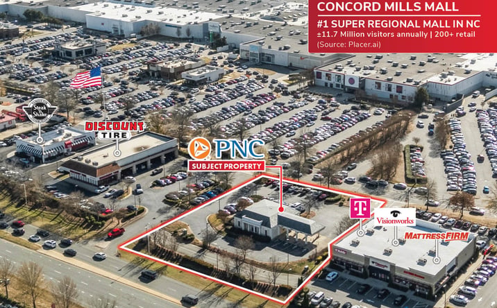 Pictures of Retail property located at 8541 Concord Mills Boulevard, Concord, NC 28027 for sales - image #1