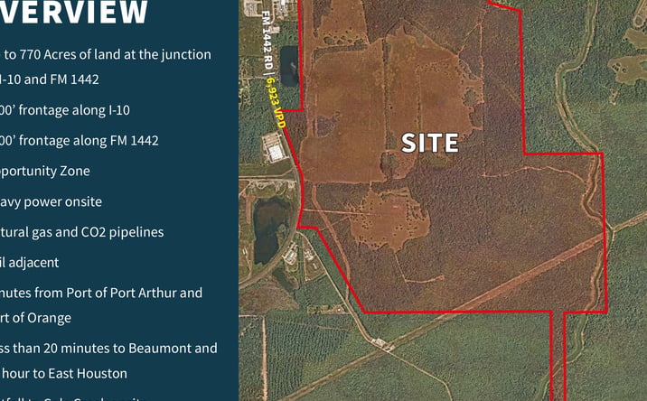 Pictures of Land property located at SEQ I-10 & FM 1442, Orange, TX 77630 for sales - image #1