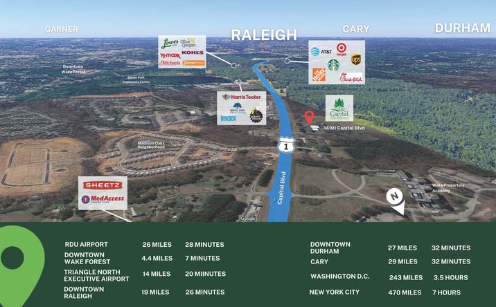 Pictures of Land property located at 14101 Capital Blvd, Wake Forest, NC 27596 for sales - image #1