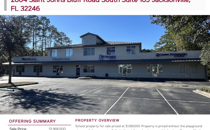 Pictures of Special Purpose property located at 2804 Saint Johns Bluff Road South Suite 103, Jacksonville, FL 32246 for sales - image #1
