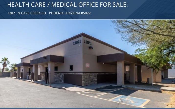 Pictures of Office property located at 12821 N Cave Creek Rd, Phoenix, AZ 85022 for sales - image #1