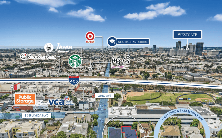 Pictures of Land property located at 1433 S Bentley Avenue, Los Angeles, CA 90025, 11061 W Ohio Avenue, Los Angeles, CA 90025 for sales - image #1