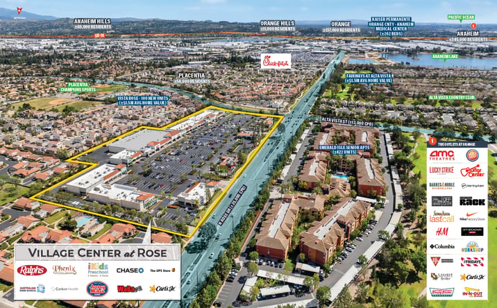 Pictures of Retail property located at 600-858 N Rose Dr, Placentia, CA 92870-7513 for sales - image #1