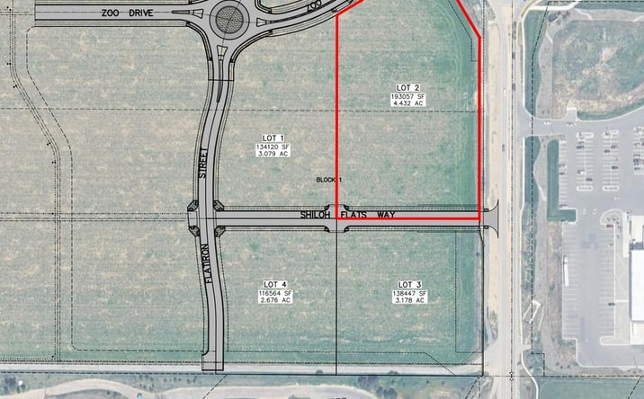 Pictures of Retail, Mixed Use, Land property located at Block 1, Lot 2 S Shiloh Rd, Billings, MT 59106 for sales - image #1