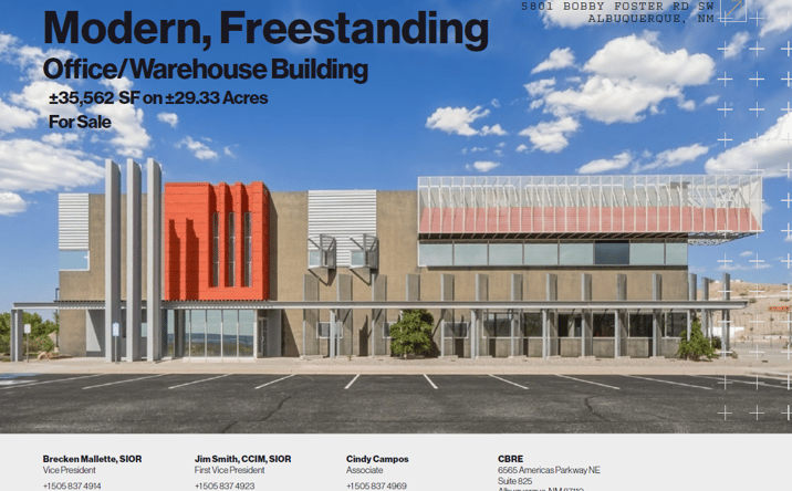 Pictures of Industrial property located at 5801 Bobby Foster Rd SW, Albuquerque, NM 87105 for sales - image #1