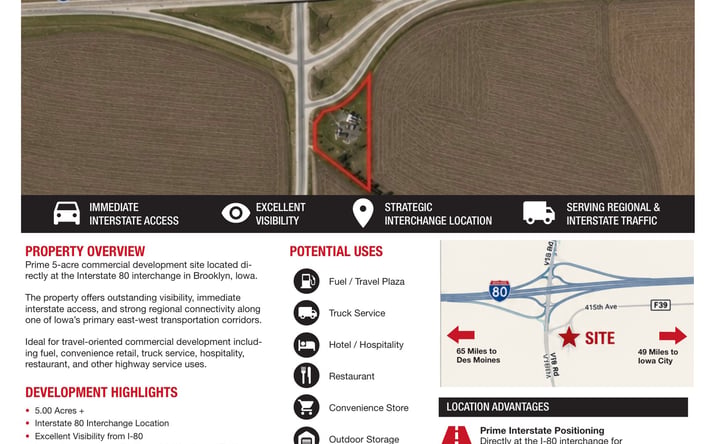Pictures of Land property located at 1750 415th Avenue, Brooklyn, IA 52211 for sales - image #1