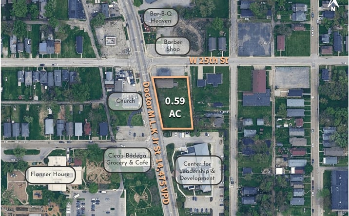 Pictures of Land property located at 2439 Dr M.L.K Jr St, Indianapolis, IN 46208, 2455 Dr M.L.K Jr St, Indianapolis, IN 46208-5546 for sales - image #1