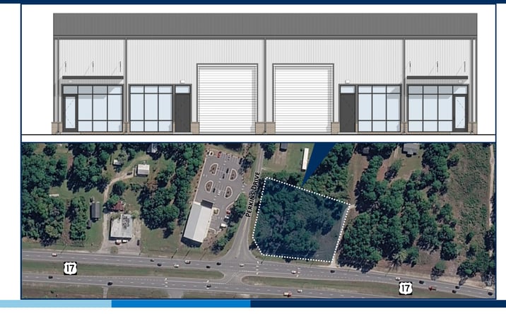 Pictures of Industrial property located at 44 & 46 Perkins Drive, Hampstead, NC 28443 for sales - image #1