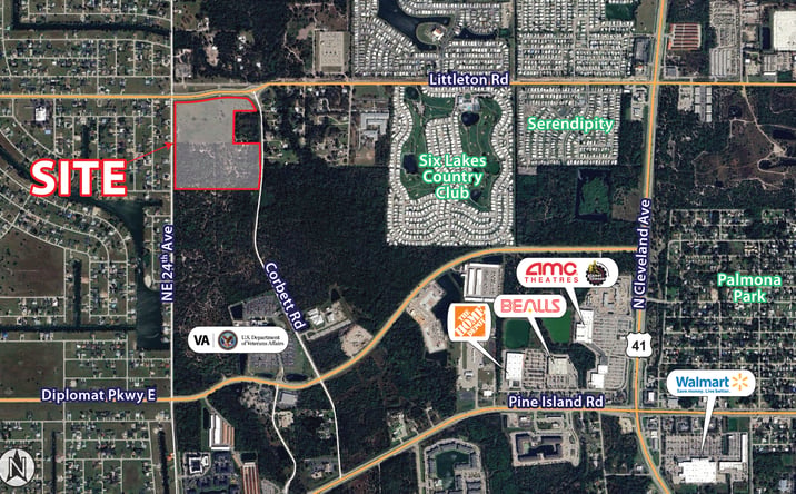 Pictures of Land property located at 1700 Home Of The Brave Boulevard, Cape Coral, FL 33909 for sales - image #1