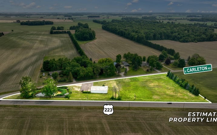 Pictures of Industrial, Retail, Office, Land property located at 5550 E Carleton Road, Palmyra, MI 49268 for sales - image #1