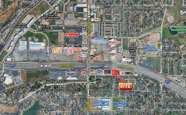 Pictures of Land property located at SEQ I-820 & Rufe Snow Dr, North Richland Hills, TX 76180 for sales - image #1