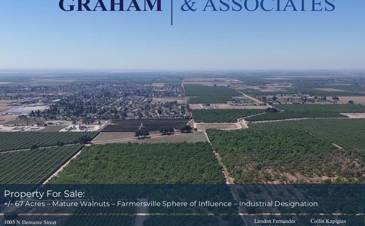 Pictures of Land property located at Noble Ave approximately 1/4 mile West of Farmersville Blvd along Highway 198, Farmersville, CA 93223-1414 for sales - image #1