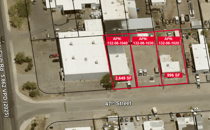 Pictures of Industrial property located at 3125 - 3131 E. 47th St., Tucson, AZ 85713 for sales - image #1