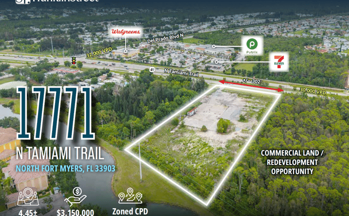 Pictures of Land property located at 17771 N Tamiami Trail, North Fort Myers, FL 33903 for sales - image #1