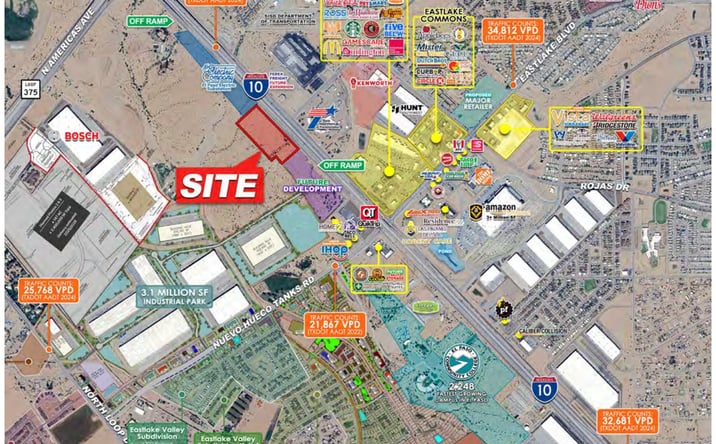 Pictures of Land property located at SWQ I-10 & Nuevo Hueco Tanks, El Paso, TX 75062-7009 for sales - image #1