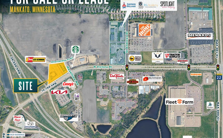 Pictures of Retail, Land property located at NEQ North Victoria Dr & Hwy 14, Mankato, MN 56001 for sales - image #1