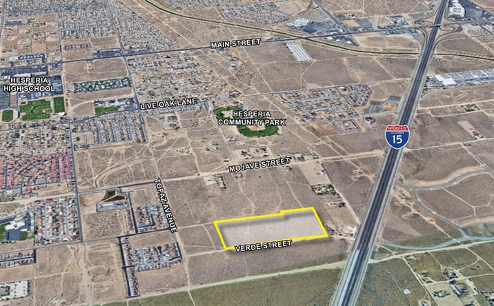 Pictures of Land property located at 21.55 AC Verde Street, Hesperia, CA 92345 for sales - image #1