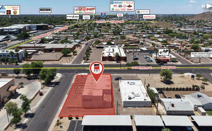Pictures of Retail property located at 9103 N CENTRAL AVE, PHOENIX, AZ 85020-2413 for sales - image #1
