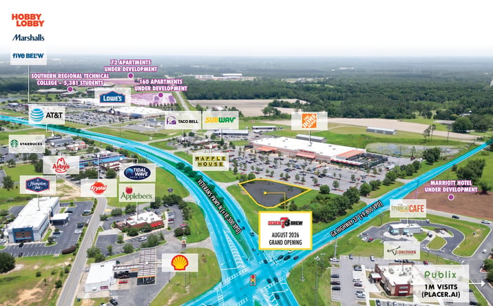 Pictures of Retail property located at N Veterans Pkwy and 4th Ave NE, Moultrie, GA 31788 for sales - image #1