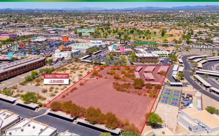 Pictures of Office, Land property located at 9375 E Shea Blvd, Scottsdale, AZ 85258 for sales - image #1