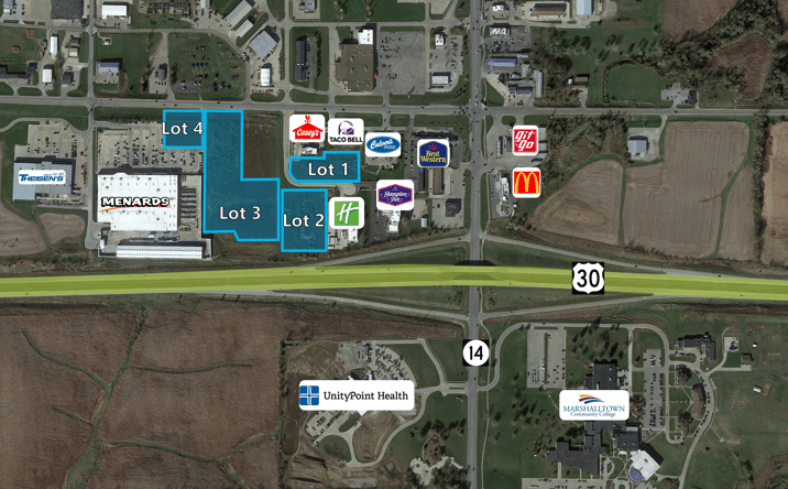 Pictures of Land property located at Iowa Ave W & HWY 14, Marshalltown, IA 50158 for sales - image #1