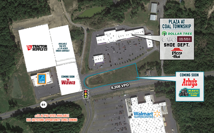 Pictures of Land property located at 9300 Pennsylvania 61, Coal Township, PA 17866 for sales - image #1