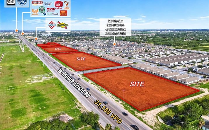 Pictures of Land property located at TBD W Monte Cristo Road, Edinburg, TX 78541 for sales - image #1